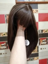 HENRY MARGU-Peluca de cabello sintético para dama, cabellera artificial ondulado con degradado, longitud media larga, color marrón y amarillo, fiesta de Cosplay, resistente al calor