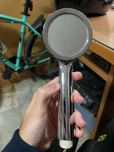 Cabezal de ducha con boquilla presurizada ABS, accesorio de baño, ahorro de agua de alta presión, cabezal de ducha cromado, 1 ud.