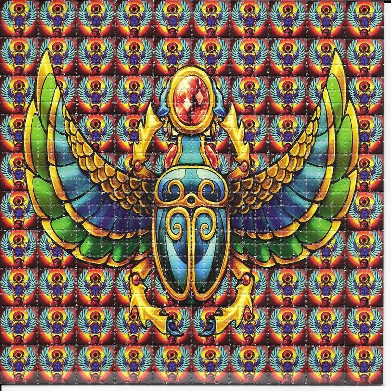 Scarab Psychedelic LSD кислота Blotter искусство цветок украшение живопись Настенная картина