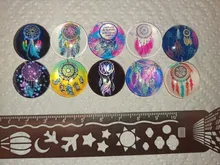 De moda de BeautyDream catcher10pcs 12mm/18mm/20mm/25mm redondo de vidrio foto de vidrio cabochon demo plana haciendo conclusiones ZB0485