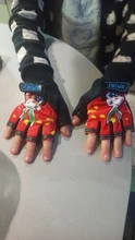 Guantes de ciclismo para niños, antideslizantes, transpirables, de medio dedo, para ciclismo deportivo