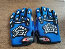 Los jóvenes niños dedo completo Motocross Guantes de la bici de la suciedad ATV Off-Road regalo de Navidad de niño Moto guante Guantes Luvas