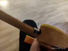 Lock Guitar-Strap Button-Pins Flat-Head Gold 2pcs Skidproof Black End-Chrome