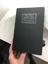 Caja fuerte de seguridad para libros, chapa de Metal y papel, para guardar dinero, joyería, calidad duradera