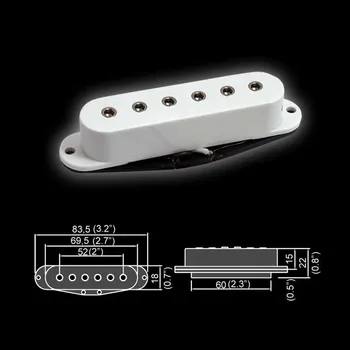 Bs-11middle-wh magnetic pickup, single, medium, white, belcat
Bs-11middle-wh magnetic pickup, single, medium, white, belcat
