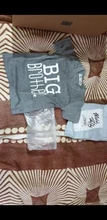 Ropa a juego para la familia, pelele con letras de Little Brother para bebé y niño, camisetas informales para niño, 2017