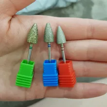 HYTOOS-brocas de diamante para pedicura #60 #130 #180, brocas rotativas de 3/32 pulgadas para manicura, accesorios para el cuidado de los pies