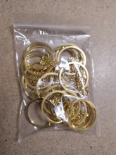 20 unids/lote llavero Chapado en 6 colores 50mm largo partido redonda llaveros al por mayor