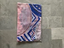 Pareo de sarga de algodón de 90x2018 cm para mujer, vestido de Playa Grande, Bikini, traje de baño, Pareo, bufanda envolvente Sarong, novedad de 180