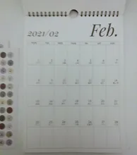 2021 pared Simple calendario semanal planificador mensual del calendario de pared de Agenda de planificación organizador diario colgando Oficina Decoración Para el hogar