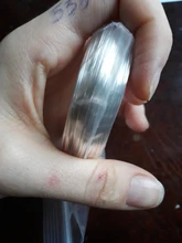 Lote de 100 unidades de cuentas de alambre de acero con memoria de 0,6mm, accesorios para fabricación de pulseras