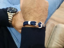 NIUYITID 2019 nueva cuerda de hilo rojo pulseras de mujer brazalete de ancla de encanto pirata en la mano