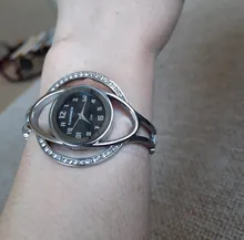 De lujo de las mujeres relojes de pulsera de cristal pequeño Dial de cuarzo de moda Reloj de oro/plata regalo para Mujer Reloj de Mujer