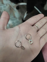 Canner-pendientes de aro de Plata de Ley 925 para Mujer, joyería fina versátil creativa con moneda de Estrella del Norte, W4