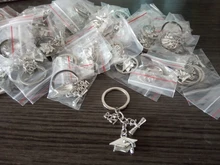 Llavero para ceremonia de graduación, certificado de graduación, recuerdo de graduación, sombrero de graduación, llavero con insignia, 2021