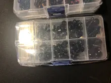 Ojos de seguridad para osos de felpa, ojos de plástico para peluche 100 unidades con ojos de muñecas de 6mm/8mm/9mm/10mm/12mm