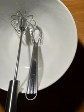 Batidor de mano mágico de acero inoxidable, minimezclador de huevos de cocina, salsas, 1 unidad, 20cm