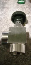 1/2-Needle-Valve Stainless-Steel Adjustable Female BSP Thread 90-Degree 304-On/Off