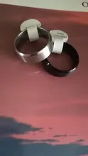 Simple liso negro/3 colores titanio anillo anillos de boda para hombres para mujeres
