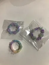 Anillo de flores pequeñas multicolor versión coreana, anillo de cuentas tejido a mano, anillo de cuentas de arroz, joyería para mujeres y niñas, anillo pequeño de estilo fresco