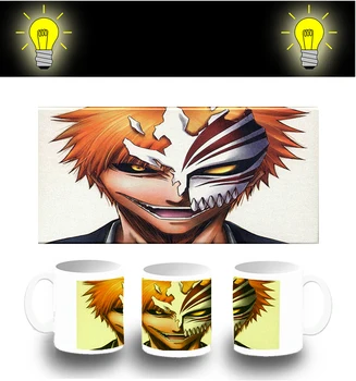 CUP PHOTOLUMINESCENT ANIME SERIES BLEACH ICHIGO glitter mug 
CUP PHOTOLUMINESCENT ANIME SERIES BLEACH ICHIGO glitter mug