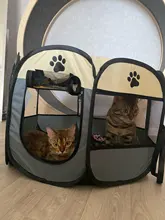 Caseta plegable portátil para mascotas, casa de tienda de campaña para perros grandes y pequeños, corralito al aire libre, jaula para cachorros y gatos, entrega en habitación