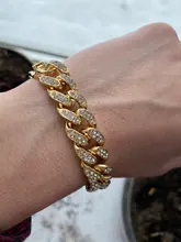 Tobillera de cadena de Metal gruesa para hombre y mujer, pulsera con diamantes de imitación, Color dorado y plateado, para pie cubano, joyería Punk Hip Hop Rock