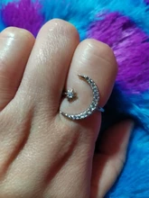 IPARAM nuevo diseño CZ estrella de circón anillo de 2020 declaración de moda oro plata encanto de Color señora chica anillo de la joyería