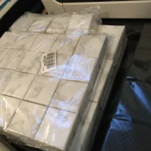 Caja de joyería de mármol, collar, pulsera, anillos, caja de exhibición de embalaje de cartón, regalos, organizador de almacenamiento colgante, rectángulo/cuadrado