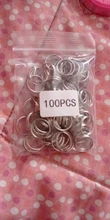 Rings Collar Accessories Key-Tags Round White Pet-Dog Steel Plated 10mm 8mm 15mm 100pcs