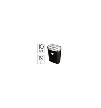 Document destroyer FELLOWES 53C cutting capacity 10 sheets destroy GRAPASCLIPS cards and CD 25 liters
Document destroyer FELLOWES 53C cutting capacity 10 sheets destroy GRAPASCLIPS cards and CD 25 liters
