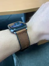 Correa de silicona + cuero para Apple watch, banda de reloj de cuero genuino de 44mm, 40mm, 42mm y 38mm, iWatch series 5 4 3 SE 6