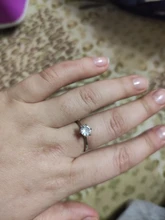 ZHOUYANG-Anillo de boda para mujer, Color oro rosa, Circonia cúbica de seis garras, corte redondo de 1 quilate, 6mm, joyería R013 R014