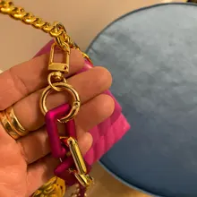 Correa de hombro acrílica de gran calidad para mujer, correa de Color sólido o colores combinados, bandolera, cinturones