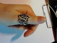 MQCHUN Vintage plata Color anillo de Thranduil Bosque Negro Rey elfo anillo Legolas padre la desolación de Smaug