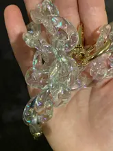 Resin Chain Accessory-Parts Handbag Luxury Strap Acrylic Transparent Shoulder Woman New-Fashion