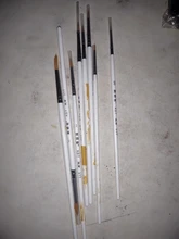 8 unids/lote 00 # ~ 6 # contorno bolígrafo señaló pintura combinación de cepillo de Gundam modelo de construcción militar modelo DIY X377