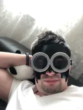 Gafas de Cosplay de Minions decorativas, accesorios de fiesta de cristal Circular 3D, suministros de decoración