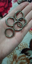 Uds O-Ring hebillas Clips Chapado en aleación de Zinc puerta mosquetón con resorte monederos bolsos de mano bolsos de bandolera redonda empujar desencadenar ganchos rápidos mosquetón