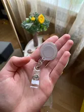 20 colores retráctil tirar insignia carretes de soporte llavero cadena Clips suministros de oficina de los estudiantes de la escuela ID Lanyard