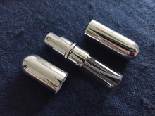 Botella pulverizadora de Perfume portátil, 5ml, 6ml, botella de vidrio rellenable, envases cosméticos vacíos, atomizador de Perfume de aluminio de viaje, 1 ud.