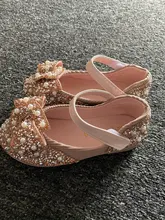 Zapatos de princesa brillantes para niños, zapatillas de perlas con diamantes de imitación para fiesta y boda, D487, 2020