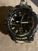 SMAEL-Reloj deportivo de cuarzo para hombre, cronógrafo analógico de estilo militar y a la moda, código 1545