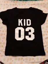 Ropa a juego para la familia, Camiseta de algodón con aspecto familiar, camisetas con estampado de letras divertidas de papá mamá chico y bebé, Tops con números para verano