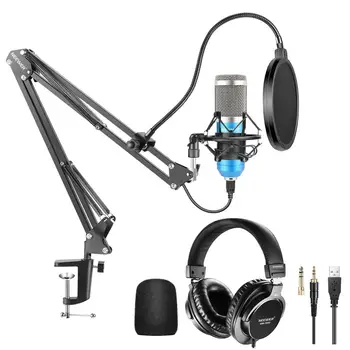 Neewer USB Microphone Kit:Plug&Play Cardioid Condenser Mic+Monitor Headphones,Arm Stand,Shock Mount for YouTube/Gaming Record
Neewer USB Microphone Kit:Plug&Play Cardioid Condenser Mic+Monitor Headphones,Arm Stand,Shock Mount for YouTube/Gaming Record