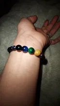 Pulsera de piedras naturales para hombre y mujer, brazalete de cuentas con sistema Solar, Chakra, Yoga, para amantes de los ocho planetas