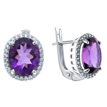 Silver earrings with amethyst
Silver earrings with amethyst