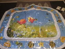 Alfombrilla inflable de PVC para juegos de agua para bebés, cojín cómodo para juegos de agua, 6x50cm