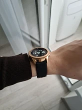 20mm rayas correa de silicona para Samsung Galaxy ver activa 42mm de S2 Rosa hebilla de oro pulsera-banda Correa