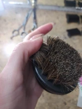 Cepillo de afeitar de piel de jabalí salvaje para hombre, utensilio de limpieza Facial para barbería, herramienta de afeitar con mango